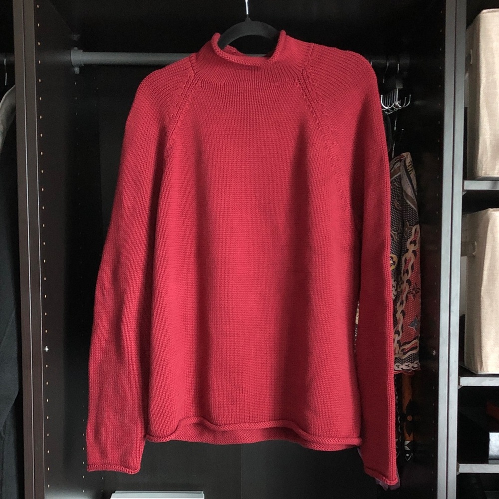 J. Crew 1988 Rollneck- Red Ochre